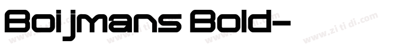 Boijmans Bold字体转换